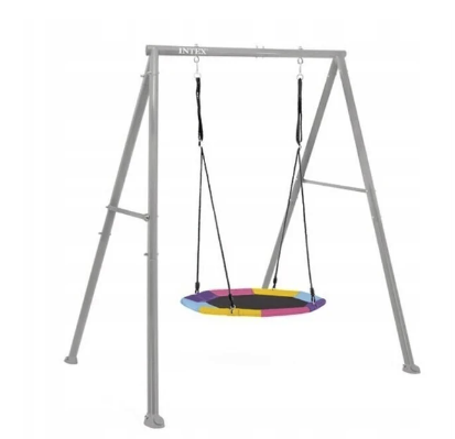 Set Columpio Nido Octogonal Intex Saucer Swing Set Gris