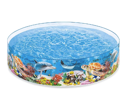 Piscina Niño Rígida Intex Deep Blue Sea Snapset 244x46 Cm
