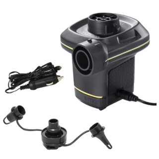 Inflador Eléctrico Intex Corriente 220-240V + Adaptador de Auto 12 V Quick-Fill AC/DC