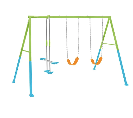 Set Columpio de 3 Accesorios Intex Three Feature Swing Set Verde Azul Mod 1