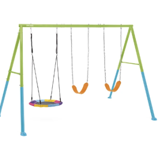 Set Columpio de 3 Accesorios Intex Three Feature Swing Set Verde Azul Mod 2