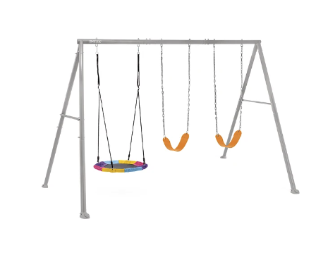 Set Columpio de 3 Accesorios Intex Three Feature Swing Set Gris Mod 2